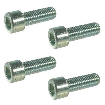 Trekstarter Bouten Set - M6 x 25mm - (set van 4 stuks)! 