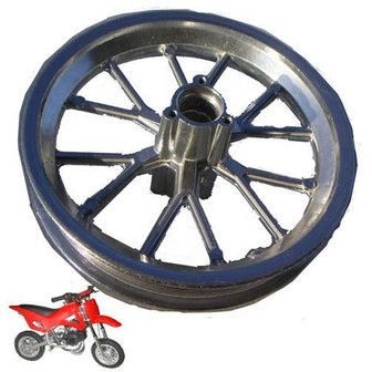 Velg Mini Crosser - VOOR - bandenmaat: 12,5 x 2.75 - kleur: zilver