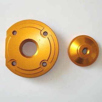 Hogedrukkop voor de bigbore kits - aluminium - kleur: ROOD 