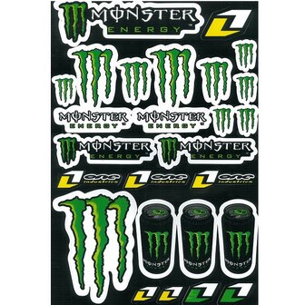 Stickerset Monster Energy - GROOT VEL: 30x42cm