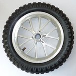 Velg + Band + binnenband Mini Crosser - VOOR - grof profiel - maat: 12,5 x 2.75 - kleur: zilver Velg + Band + binnenband Mini Crosser - VOOR - grof profiel - maat: 12,5 x 2.75 - kleur: zilver
