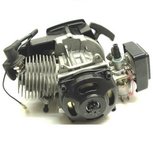 Compleet 47cc / 49cc motorblok met carburateur, KUNSTSTOF trekstarter en koppelingshuis voor DUNNE ketting! Compleet 47cc / 49cc motorblok met carburateur, KUNSTSTOF trekstarter en koppelingshuis voor DUNNE ketting!