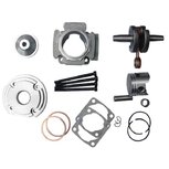 Hogedruk bigborekit met boosterpoort - Boring 44mm - Pistonpen 10mm - met krukas Hogedruk bigborekit met boosterpoort - Boring 44mm - Pistonpen 10mm - met krukas