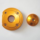 Hogedrukkop voor de bigbore kits - aluminium - kleur: GOUD  Hogedrukkop voor de bigbore kits - aluminium - kleur: GOUD