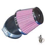 Race Luchtfilter - Gebogen - voor de standaard (12mm) carburateur - bevestigingsdiameter: 44mm Race Luchtfilter - Gebogen - voor de standaard (12mm) carburateur - bevestigingsdiameter: 44mm