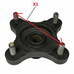 Quad ATV Bashan wielnaaf achter 110mm